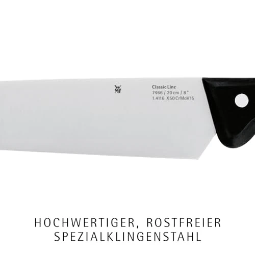 WMF Classic Line Gemüsemesser 18,5 cm, Spezialklingenstahl, Kunststoffgriff, Kochmesser, Küchenmesser, Obstmesser, Klinge 8 cm