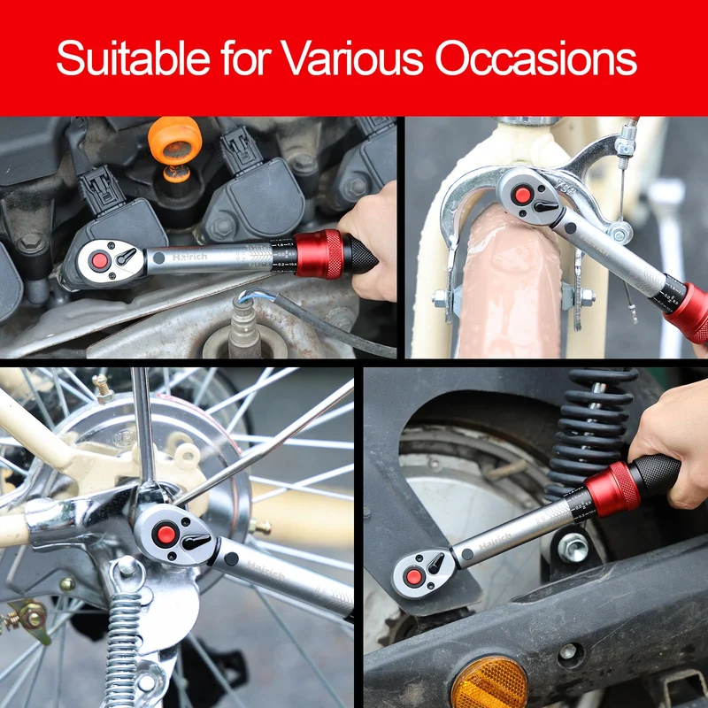 Hairich Drehmomentschlüssel Fahrrad 1/4 Zoll, 1-25Nm, Fahrradwerkzeug Set