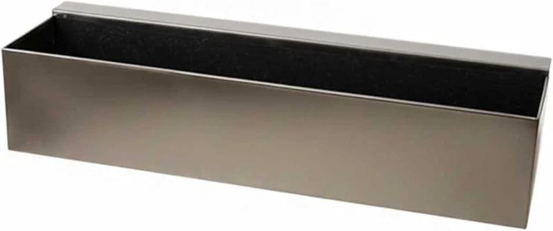 VIVANNO Blumenkasten V2A Edelstahl Binox - Balkonkasten Rostfrei 80 cm