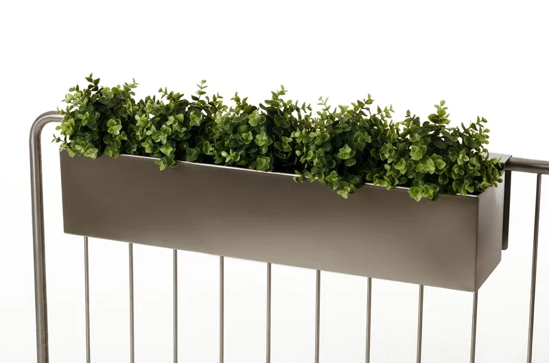 VIVANNO Blumenkasten V2A Edelstahl Binox - Balkonkasten Rostfrei 80 cm