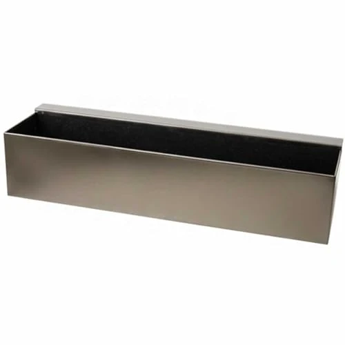 VIVANNO Blumenkasten V2A Edelstahl Binox - Balkonkasten Rostfrei 80 cm