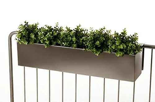 VIVANNO Blumenkasten V2A Edelstahl Binox - Balkonkasten Rostfrei 80 cm