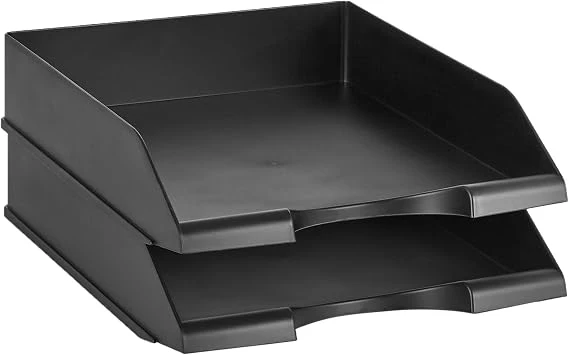 Amazon Basics Briefablage · 33,8L x 25,4B x 6,4H cm · Schwarz