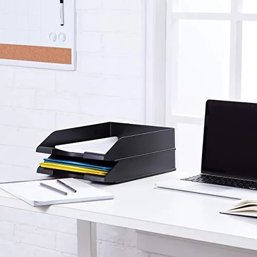 Amazon Basics Briefablage · 33,8L x 25,4B x 6,4H cm · Schwarz