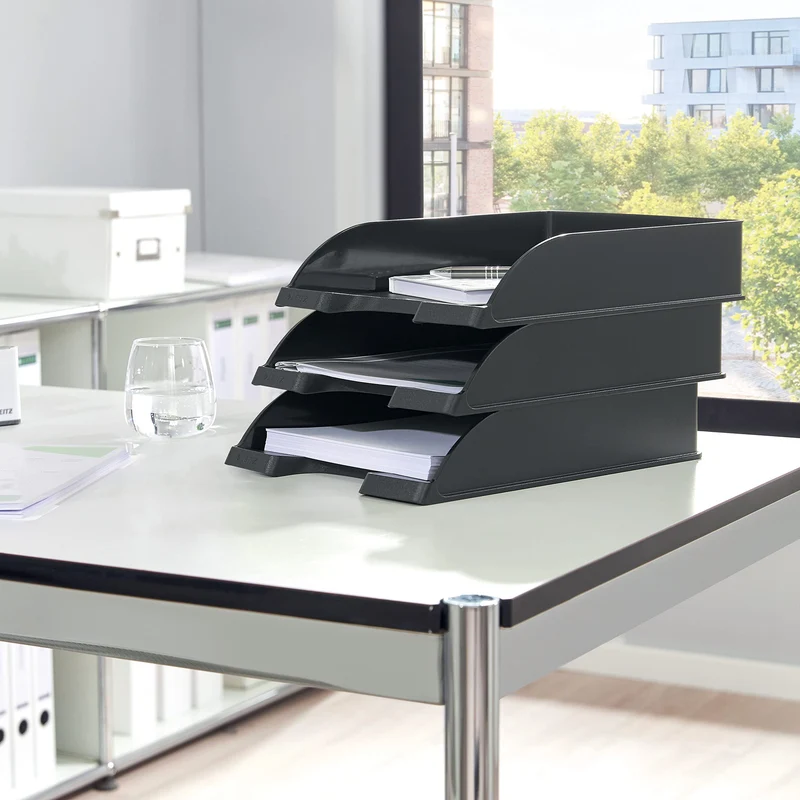Leitz Briefablage · 35,7L x 25,5B x 7H cm · Grau