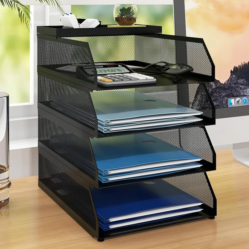 PUNCIA Briefablage · 25L x 32B x 31H cm · Schwarz