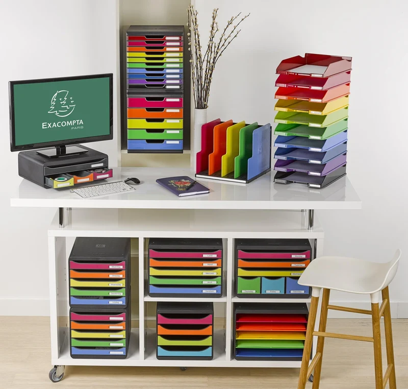 Exacompta Briefablage · schwarz|bunt