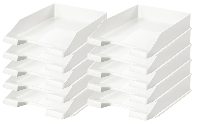 Papiertiger Briefablage · Weiß