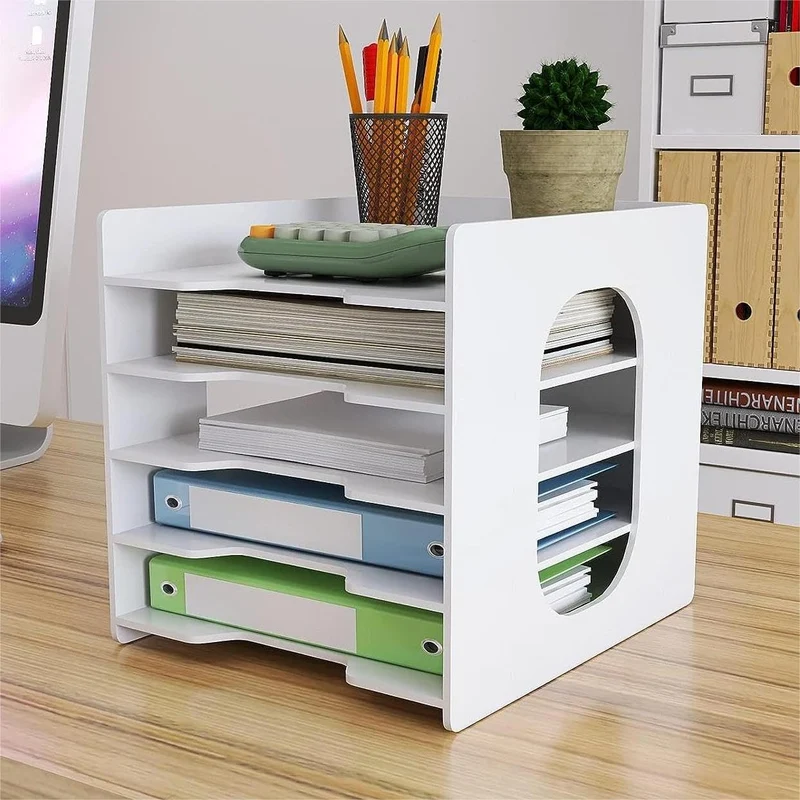 Briefablage · 25,5T x 32,5B x 31H cm · Weiß