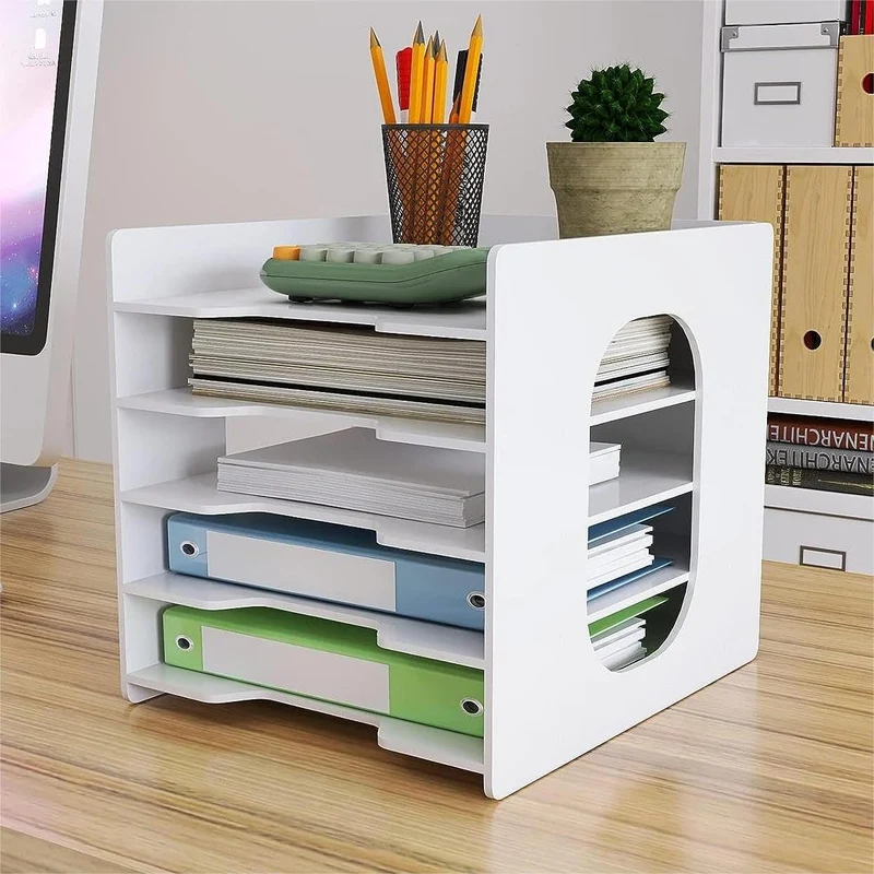 Briefablage · 25,5T x 32,5B x 31H cm · Weiß