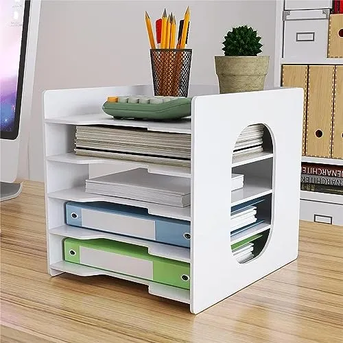 Briefablage · 25,5T x 32,5B x 31H cm · Weiß