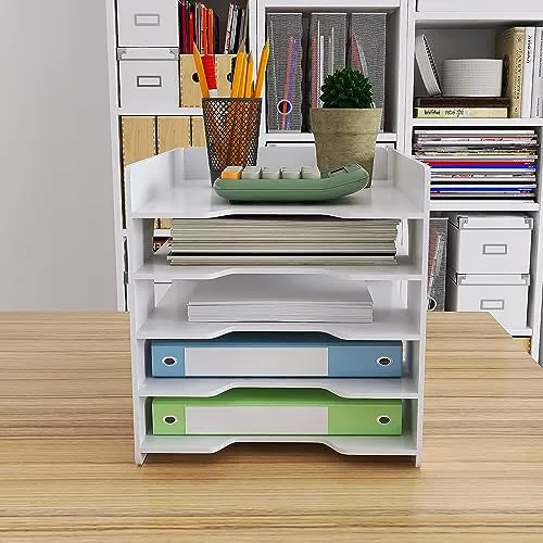 Briefablage · 25,5T x 32,5B x 31H cm · Weiß