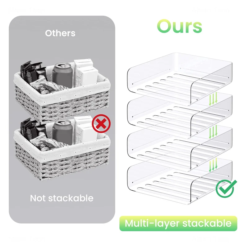 Tomorotec Briefablage · 24,9L x 31,8B x 7,6H cm · Transparent