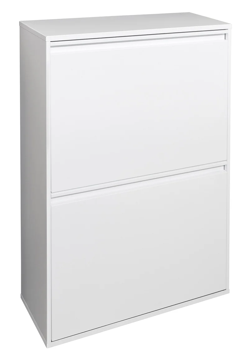 ARREGUI Basic CR601-B Mülltrennsystem aus Stahl | 4 Fächer Mülleimer für die Küche | 4 Fach Abfalleimer | 4x17L (68L) | Herausnehmbare Inneneimer mit Griff | Recycling Schrank für Mülltrennung | weiß