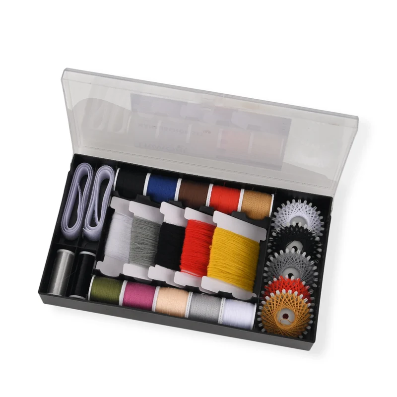 LIVMORE Nähzubehör Set mit Aufbewahrungsbox, 93 teilig, Natur