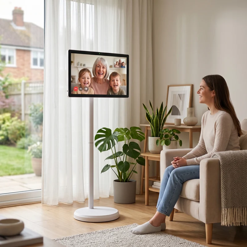 SmartView Touch Display mit Android 13, 21,5 Zoll Full HD Bildschirm, WLAN und Bluetooth, Weiß