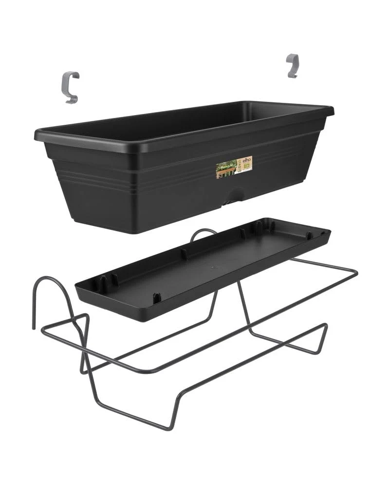 elho Green Basics Balkonkasten Allin 1 50cm - Living Schwarz