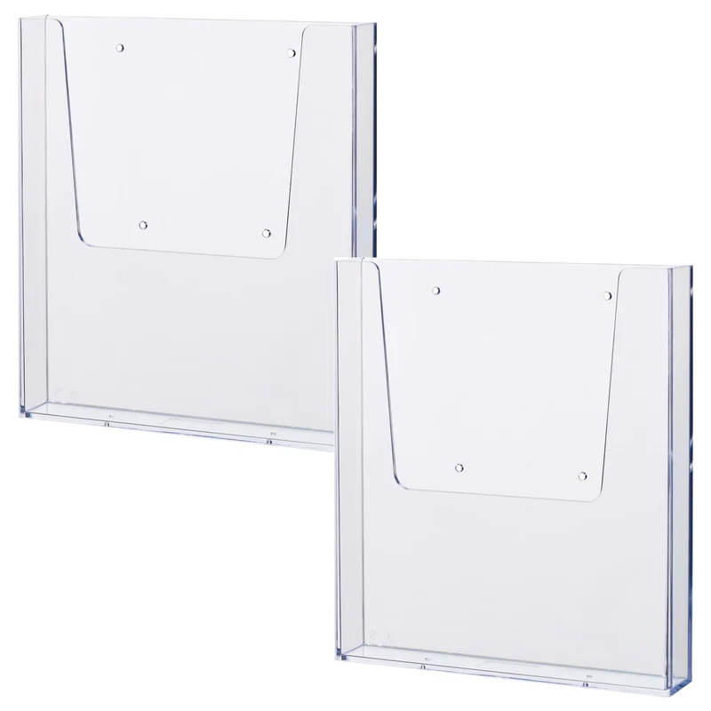 helit H2350202-2 - Prospekthalter Wand the help wall DIN A4, 2 Stück, transparent