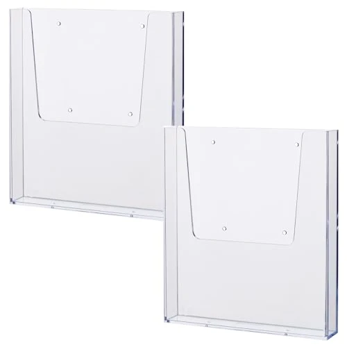 helit H2350202-2 - Prospekthalter Wand the help wall DIN A4, 2 Stück, transparent
