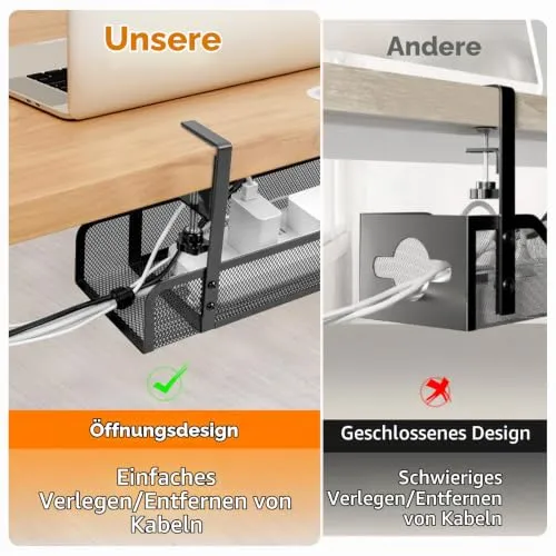 GUOOUG Kabelorganisation · 2 Stück · Schwarz