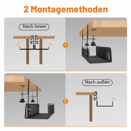 GUOOUG Kabelorganisation · 2 Stück · Schwarz