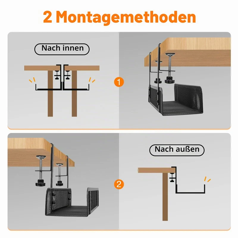 GUOOUG Kabelorganisation · 2 Stück · Schwarz