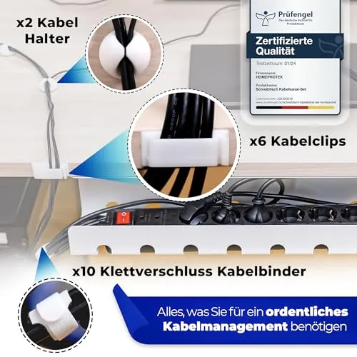HOMEPROTEK Kabelorganisation · 2 · Weiß