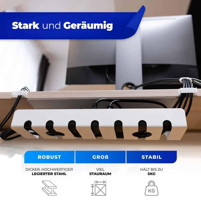 HOMEPROTEK Kabelorganisation · 2 · Weiß