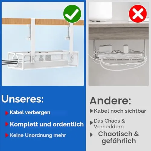 DECOHOME Kabelorganisation · 1 Stück · Weiß