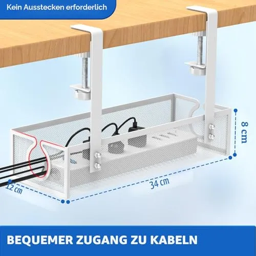 DECOHOME Kabelorganisation · 1 Stück · Weiß