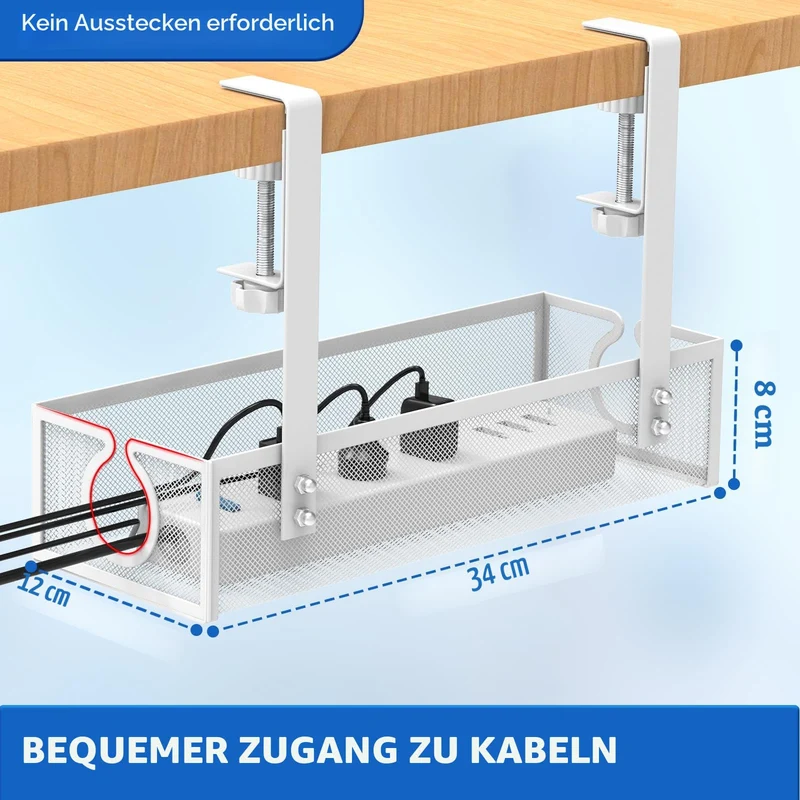 DECOHOME Kabelorganisation · 1 Stück · Weiß