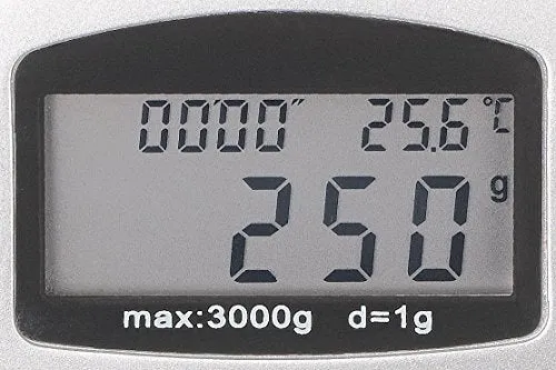Rosenstein & Söhne Wandwaage: Digitale Küchenwaage zur Wandmontage, klappbar, Timer, 3 kg Tragkraft (Wandküchenwaage, Küchen Wandwaage klappbar, Backen)