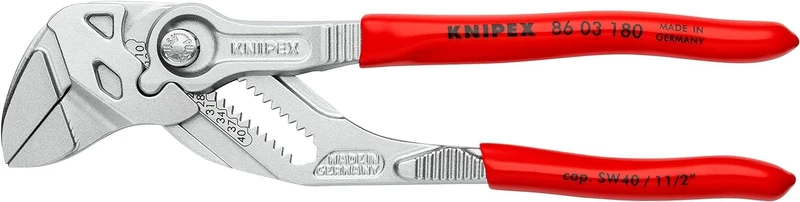 KNIPEX Zangenschlüssel Zange und Schraubenschlüssel in einem, 86 03 180 SB