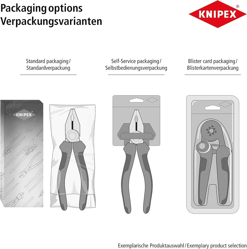 KNIPEX Zangenschlüssel Zange und Schraubenschlüssel in einem, 86 03 180 SB