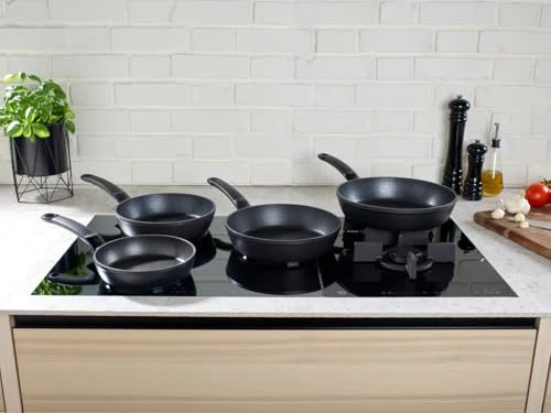 Fissler Adamant Comfort/Pfannen-Set 2-teilig (24 cm + 28 cm) – kratzfeste Aluminium-Bratpfannen mit Antihaft-Beschichtung, Made in Germany - Induktion