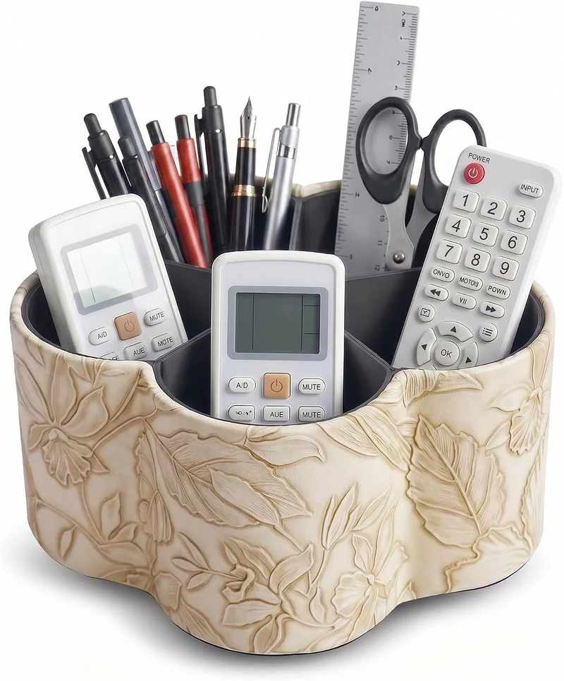 Czzmy Schreibtisch-Organizer · 15T x 15B x 7H cm · 1-2flower Apricot