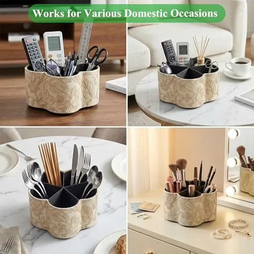 Czzmy Schreibtisch-Organizer · 15T x 15B x 7H cm · 1-2flower Apricot