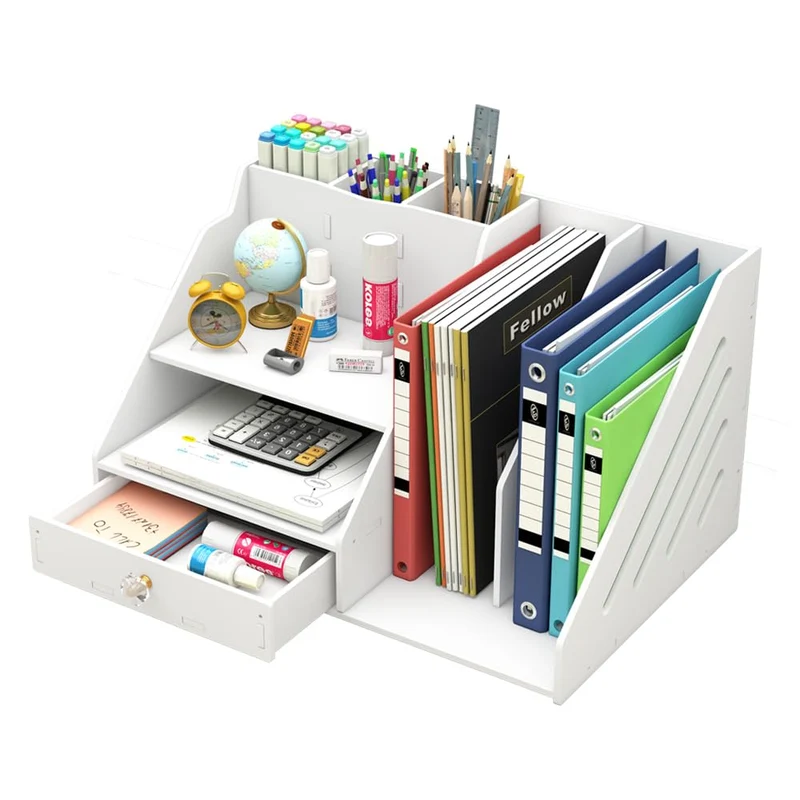 Kaishuai Schreibtisch-Organizer · 28T x 41B x 34H cm · Weiß