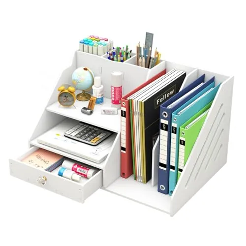 Kaishuai Schreibtisch-Organizer · 28T x 41B x 34H cm · Weiß