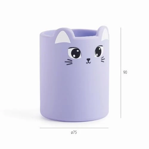 Back2Fun Schreibtisch-Organizer · 7,5T x 9B x 7,5H cm · Violett