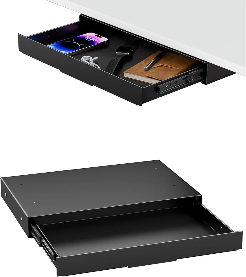 PUTORSEN Schreibtisch-Organizer · 27T x 41B x 5,3H cm · Schwarz