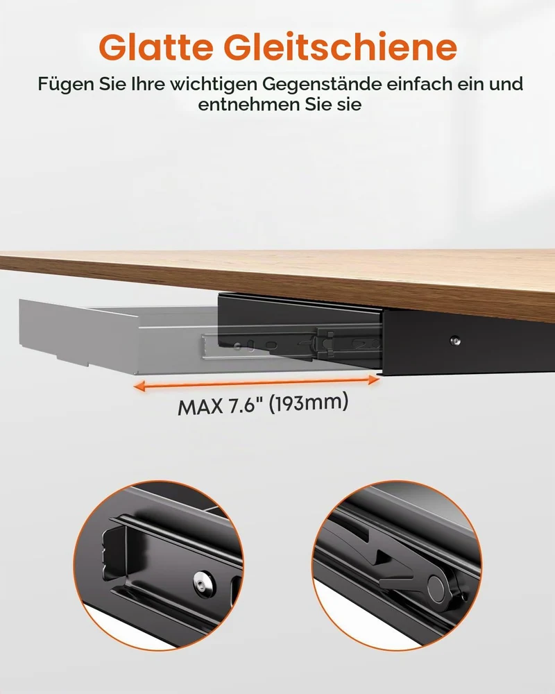 PUTORSEN Schreibtisch-Organizer · 27T x 41B x 5,3H cm · Schwarz