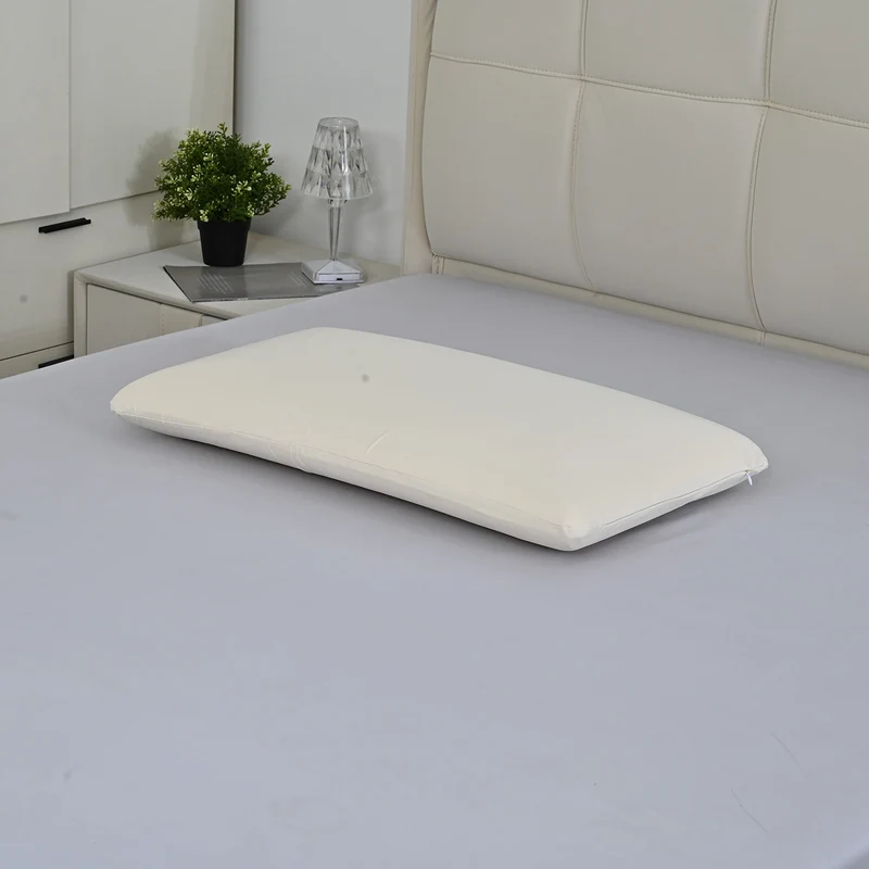 LIVMORE Memory-Foam-Kissen mit kühlendem Bezug 70x40x10cm, Reißverschluss, Zitrone