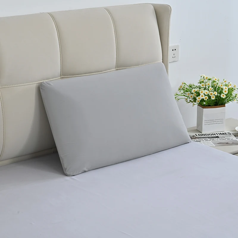 LIVMORE Memory-Foam-Kissen mit kühlendem Bezug 70x40x10cm, Reißverschluss, Rosa