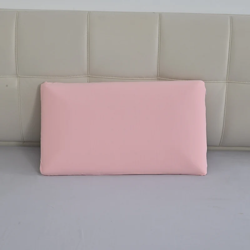 LIVMORE Memory-Foam-Kissen mit kühlendem Bezug 70x40x10cm, Reißverschluss, Rosa