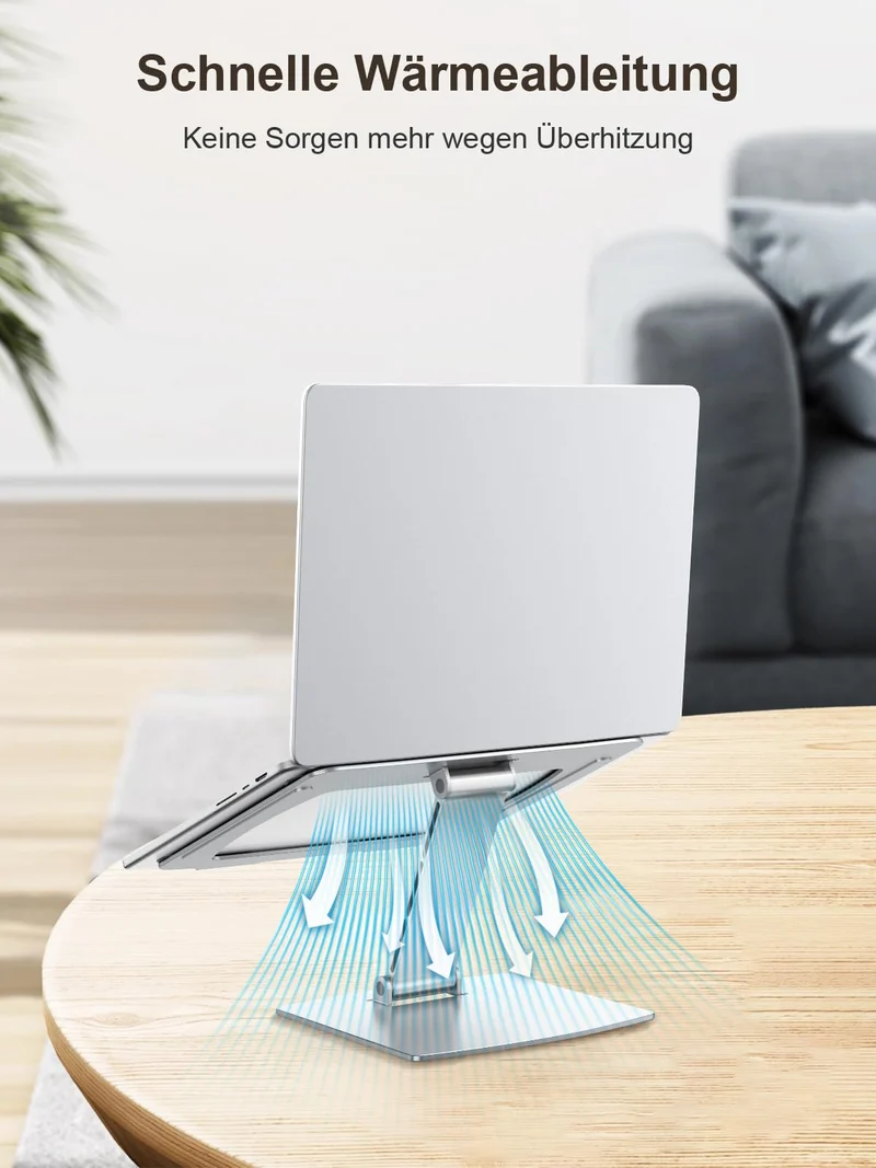 CIRYCASE Laptop Ständer Höhenverstellbar, Schnell Kühlender Laptop Stand
