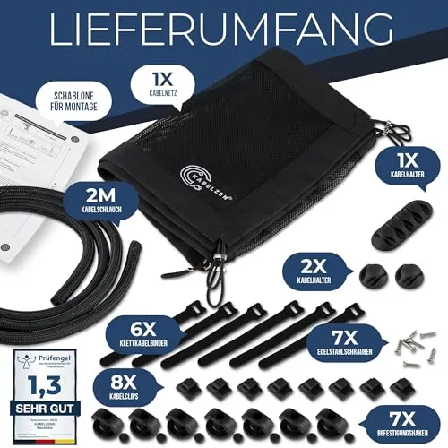 KabelZen Kabelorganisation · Carbon Schwarz
