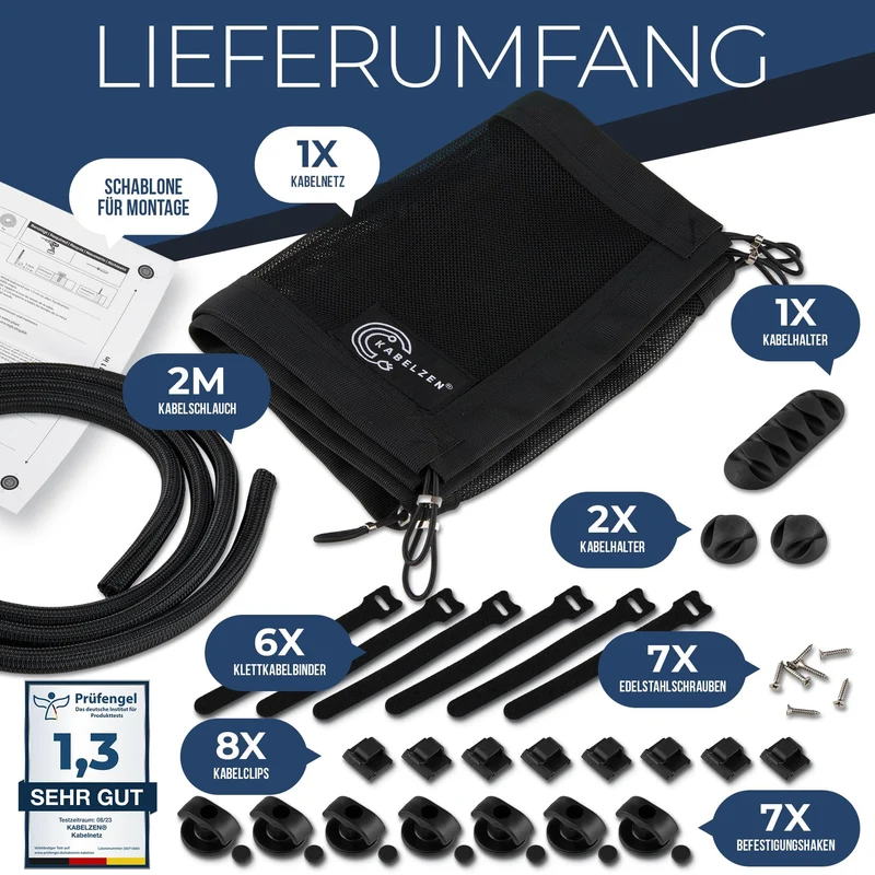 KabelZen Kabelorganisation · Carbon Schwarz