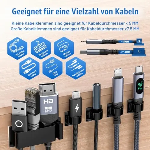 Kimsky Kabelorganisation · Schwarz · 50+20