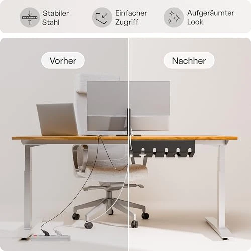 pamo Kabelorganisation · 2er Set · Schwarz